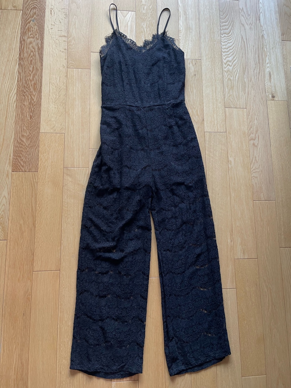 Monteau Black Lace Jumpsuit